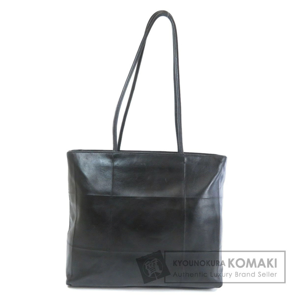 Prada logo embossed tote bag lambskin
